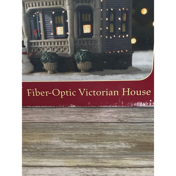 Mervyn's Village Square 2006 Victorian House Fiber Optic Lighted Building 2-Stor - Picture 17 of 17